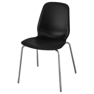 IKEA LIDÅS chair Black / Sefast Chrome Plated, Ikea Outlet | 2785LXJNV