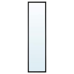 IKEA LILJETRÄD mirror, black, 11 3/4x45 1/4 in, Ikea Outlet | 6958ONDFH