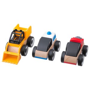 IKEA LILLABO toy vehicle, mixed colors, 3 pack, Ikea Outlet | 0319XDPVL