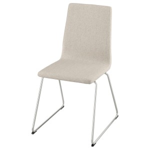 IKEA LILLÅNÄS chair, chrome plated Gunnared Beige, Ikea Outlet | 6209JDSWV