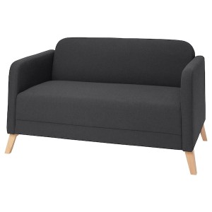 IKEA LINANÄS loveseat Vissle Dark Gray, Ikea Outlet | 3518FNEUZ