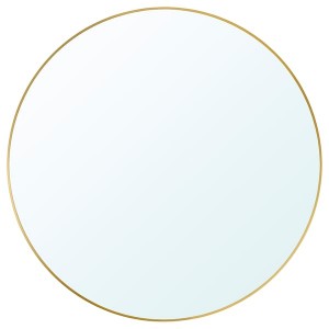 IKEA LINDBYN mirror, 31 1/2 in Gold, Ikea Outlet | 9531UOENP