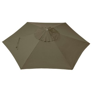IKEA LINDÖJA umbrella canopy, 118 1/8 in Beige / Green, Ikea Outlet | 0281DCBXT