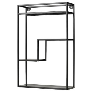 IKEA LINDÅSEN display shelf, anthracite, 15 3/4x23 5/8 in, Ikea Outlet | 4571GUEVK
