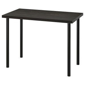 IKEA LINNMON / ADILS desk, 39 3/8x23 5/8 in Black / Brown, Ikea Outlet | 9805BHXQP