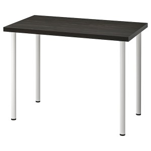 IKEA LINNMON / ADILS desk, 39 3/8x23 5/8 in Black / Brown / White, Ikea Outlet | 7241RZYVH