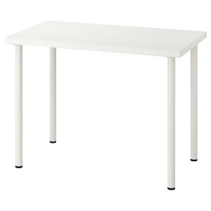 IKEA LINNMON / ADILS table, 39 3/8x23 5/8 in White, Ikea Outlet | 5409QGUKW