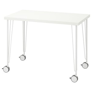 IKEA LINNMON / KRILLE desk, 39 3/8x23 5/8 in White, Ikea Outlet | 2503CMVHW