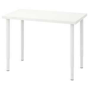 IKEA LINNMON / OLOV desk, 39 3/8x23 5/8 in White, Ikea Outlet | 4251SNQRV