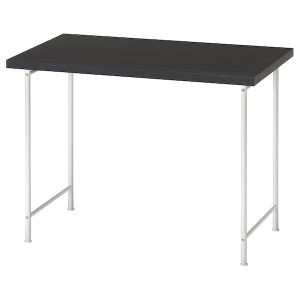 IKEA LINNMON / SPÄND desk, 39 3/8x23 5/8 in Black / Brown / White, Ikea Outlet | 5390ALINQ
