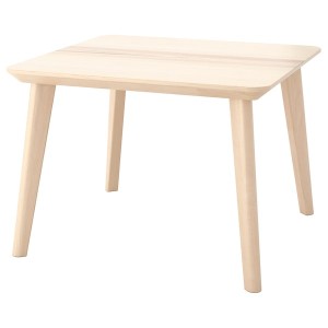 IKEA LISABO coffee table, ash veneer, 27 1/2x27 1/2 in, Ikea Outlet | 7823FMJDU