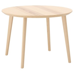 IKEA LISABO table, ash veneer, 41 3/8 in, Ikea Outlet | 8249EDSLI