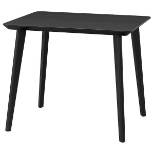 IKEA LISABO table, black, 34 5/8x30 3/4 in, Ikea Outlet | 9815FOXTA