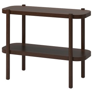 IKEA LISTERBY console table, 36 1/4x15x28 in Dark Brown Beech Veneer, Ikea Outlet | 7896IEXZQ
