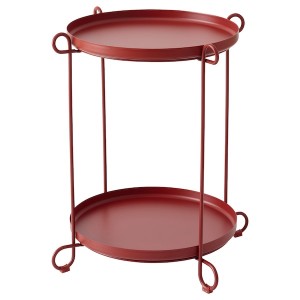 IKEA LIVELYCKE tray table, 19 5/8 in Red, Ikea Outlet | 7349FSLVG