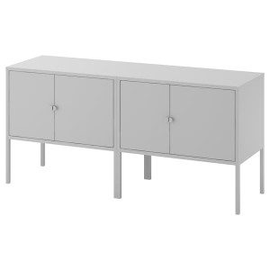 IKEA LIXHULT storage combination, 47 1/4x13 3/4x22 1/2 in Gray, Ikea Outlet | 5378ZXUSE