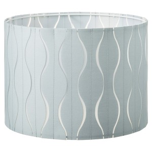 IKEA LÖKNÄS lamp shade, blue/silver color, 13 in, Ikea Outlet | 2056WLMNO
