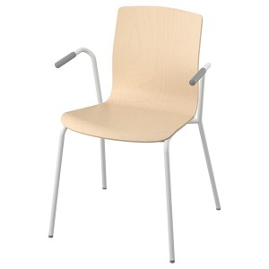 IKEA LÄKTARE conference chair Birch Veneer / White, Ikea Outlet | 2679WUJPF