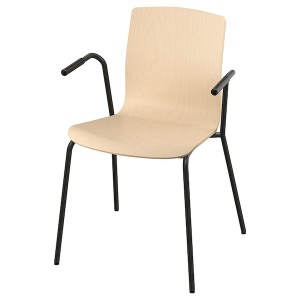 IKEA LÄKTARE conference chair Birch Veneer / Black, Ikea Outlet | 1973LNOEU
