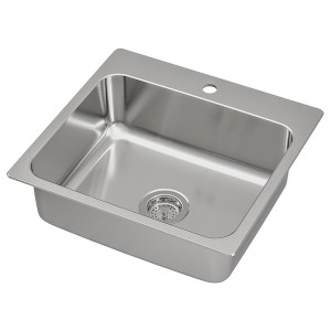 IKEA LÅNGUDDEN sink, stainless steel, 22x20 5/8 in, Ikea Outlet | 7051AJIYC