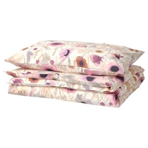 IKEA LÖNNHÖSTMAL duvet cover and pillowcase(s), Twin Multicolor / Floral Pattern, Ikea Outlet | 7589OZBKR