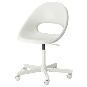 IKEA LOBERGET / MALSKÄR swivel chair White, Ikea Outlet | 3704LISMB