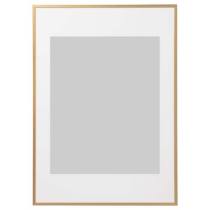 IKEA LOMVIKEN frame, 19 ¾x27 ½ in Gold, Ikea Outlet | 2168FBGIW