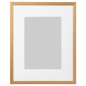 IKEA LOMVIKEN frame, 8x10 in Gold, Ikea Outlet | 2537QBDHI