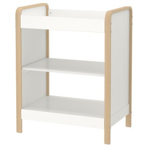 IKEA ÄLSKVÄRD changing table, birch/white, Ikea Outlet | 0784DLEPZ