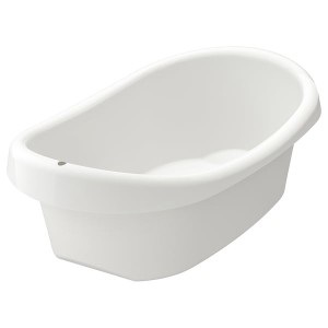 IKEA LÄTTSAM baby bath, white/green, Ikea Outlet | 0379OMWZV
