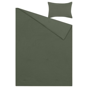 IKEA LUKTVICKER comforter set, Twin/Twin X-long Green, Ikea Outlet | 9263LUXKR