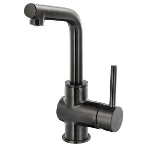 IKEA LUNDSKÄR bath faucet with strainer Black, Ikea Outlet | 9867CDQEM