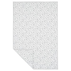 IKEA LURVIG blanket, 39 ¼x59 in White / Black, Ikea Outlet | 8653BCYXA