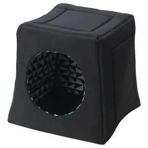 IKEA LURVIG cat bed/house, black/white, 15x15x14 ½ in, Ikea Outlet | 7396EVIKA