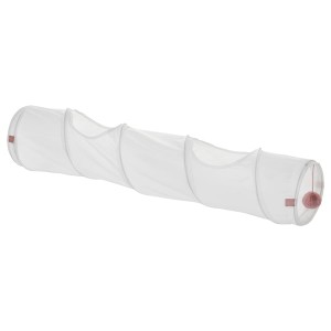 IKEA LURVIG play tunnel for cat, white/pink, Ikea Outlet | 5108PXBML