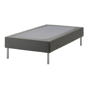 IKEA LYNGÖR slatted mattress base with legs, Twin Dark Gray, Ikea Outlet | 8341YLHIN