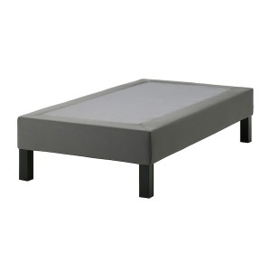 IKEA LYNGÖR slatted mattress base with legs, Twin Dark Gray, Ikea Outlet | 0528IUCGH