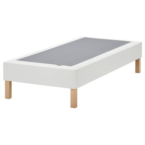 IKEA LYNGÖR slatted mattress base with legs, Twin White, Ikea Outlet | 1304FLPVH