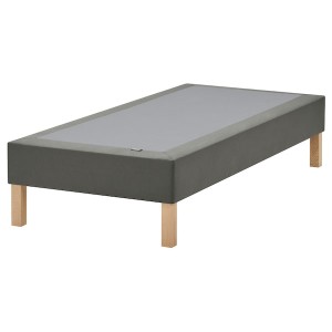 IKEA LYNGÖR slatted mattress base with legs, Twin Dark Gray, Ikea Outlet | 7824HGEFU