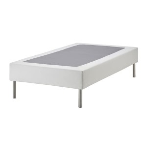 IKEA LYNGÖR slatted mattress base with legs, Twin White, Ikea Outlet | 8173AMUJE