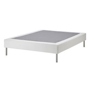 IKEA LYNGÖR slatted mattress base with legs, Full White, Ikea Outlet | 3561NHBCG