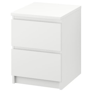IKEA MALM 2-drawer chest, 15 3/4x21 5/8 in White, Ikea Outlet | 0291WRXDF