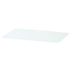 IKEA MALM Glass top, white, 31 1/2x18 7/8 in, Ikea Outlet | 9356ZKOAH