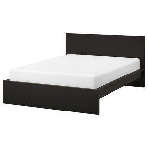 IKEA MALM bed frame, Full Black / Brown, Ikea Outlet | 8759QWGXO