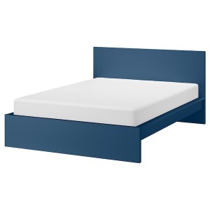 IKEA MALM bed frame, Full Blue / Luröy, Ikea Outlet | 0824KBGVZ