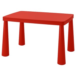 IKEA MAMMUT children's table, indoor/outdoor, 30 3/8x21 5/8 in Red, Ikea Outlet | 7318NFGLY