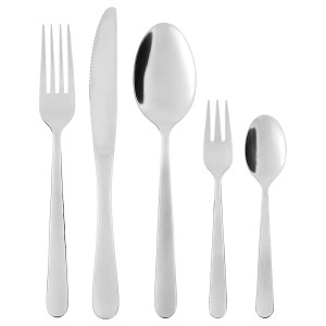 IKEA MARTORP 30-piece flatware set, stainless steel, Ikea Outlet | 7319GDUSR
