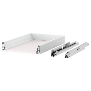 IKEA MAXIMERA Drawer, low, white, 15x24 in, Ikea Outlet | 2041TQSVK