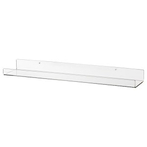IKEA MELLÖSA picture ledge, transparent, 23 5/8 in, Ikea Outlet | 6798CSPER