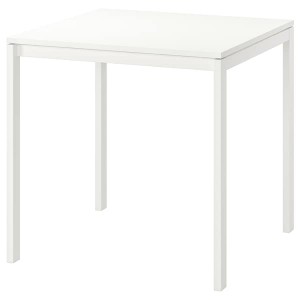 IKEA MELLTORP table, 29 1/2x29 1/2 in White, Ikea Outlet | 8019LHFJS
